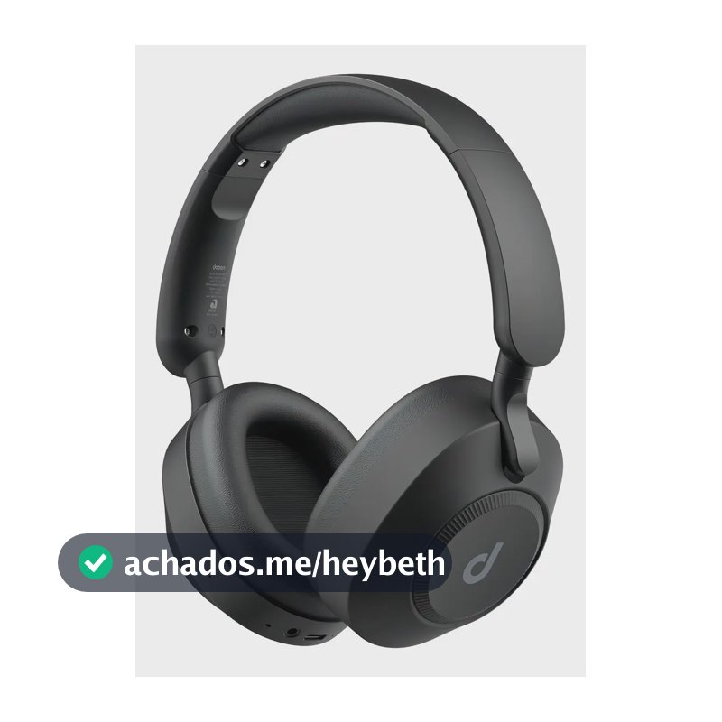 Headphone Dapon H02D Pro ANC Over Ear Bluetooth 6.0 Cancelamento De Ruído Cor Preto