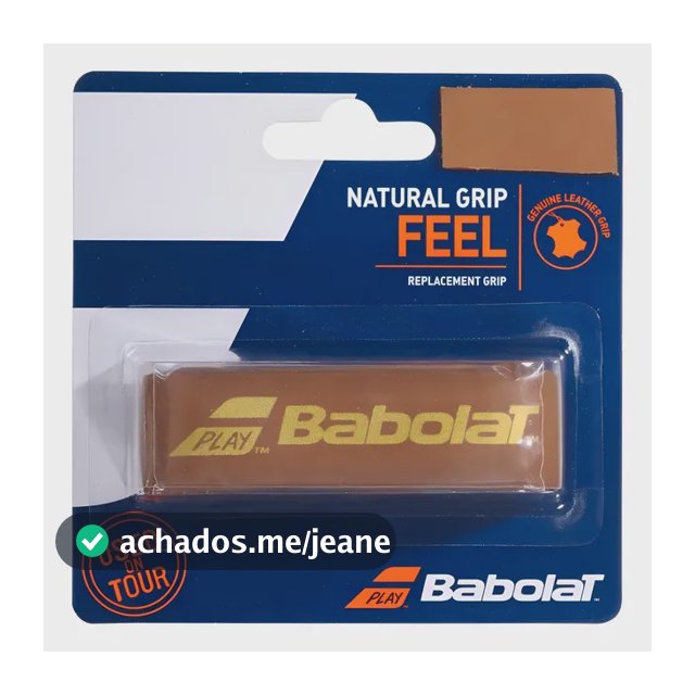 Cushion Babolat Couro Natural Grip Feel Marrom