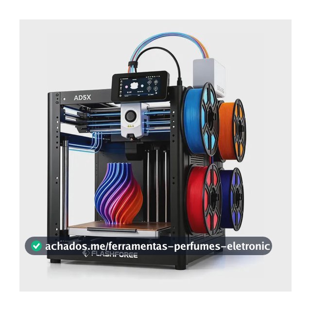 Impressora 3d Flashforge Ad5x Multicolorida Original Nf 127/220v Preto