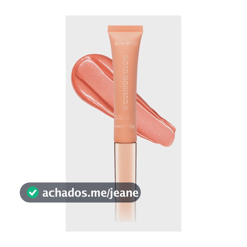 Blush Líquido BT Cushion Glow Bruna Tavares Peach para um Brilho Natural