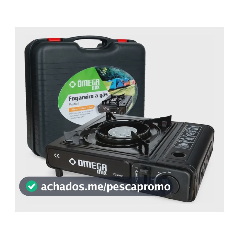 Fogareiro P/ Camping Pesca Fogão A Gás Portátil 1 Boca