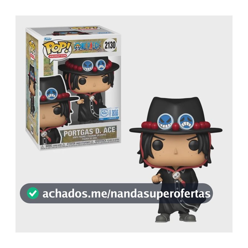 Boneco Funko Pop Exclusivo One Piece Portgas D Ace De Casaco