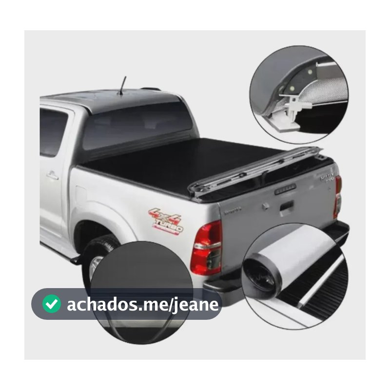 Capota Marítima Hilux Cabine Dupla 2012 2013 2014 2015 Trek Preto