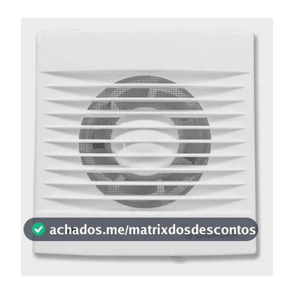 Exaustor Residencial Silencioso Empalux 100mm Branco 13W 2300