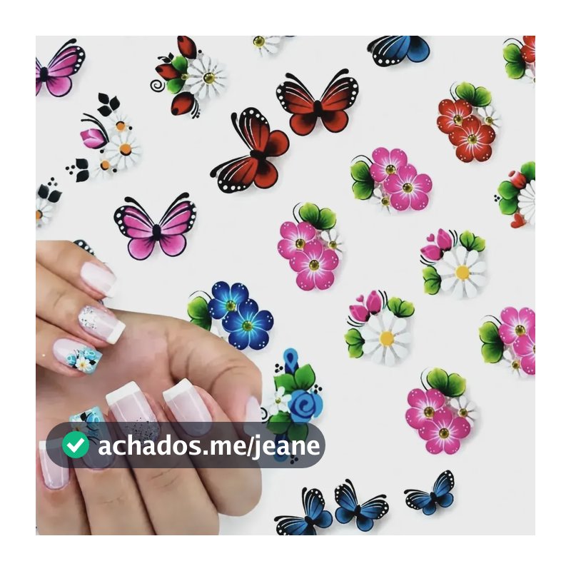 Top 480 Adesivos Unha 3d Pré Pronto Manicure Finalizar Base Adesivos De Unhas 3d 5d Pré Pronto Adesivete Manicure Pedicure Nail Art Salão De Beleza Top Coat Esmalte Base Película