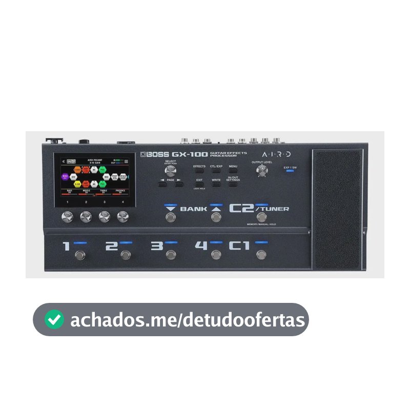 Pedal de efeito Boss Guitar Effects Processor GX-100 preto