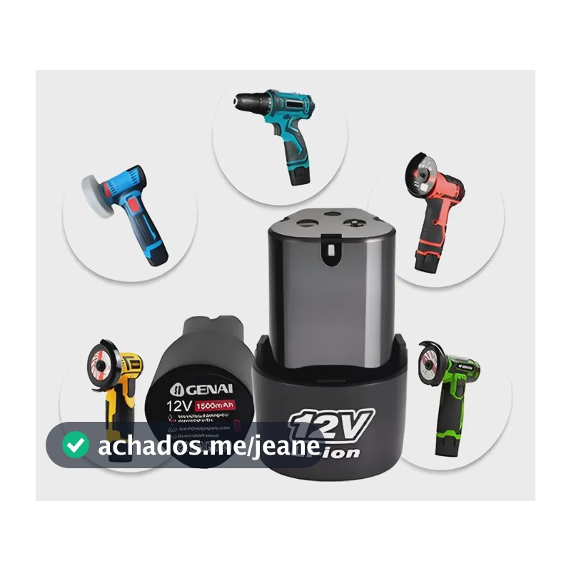 Bateria Luatek 12v 1,3ah Lítio Recarregável Leve E Compacta