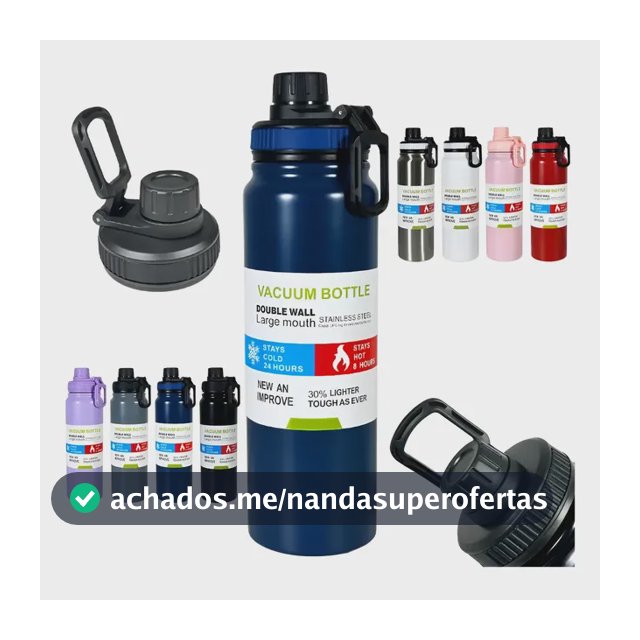 Garrafa Térmica 800ml Frio Com Isolamento Garrafinha Treinos