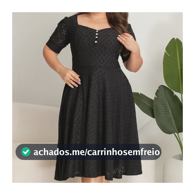 Vestido Feminino Godê Moda Evangélica Malha Lese