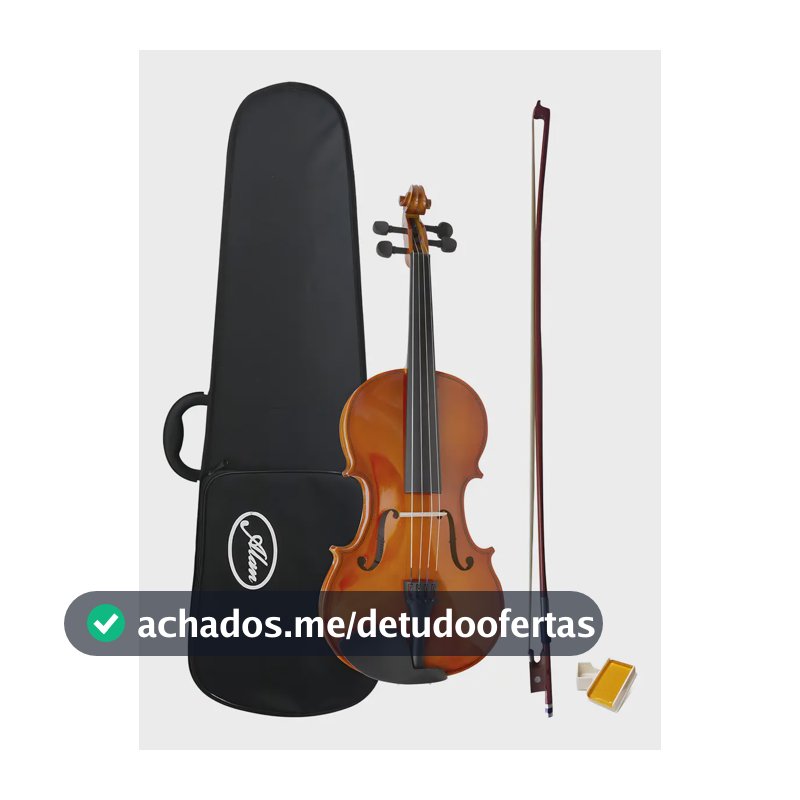 Violino AL 1410 4/4 Alan Com Case Arco Breu Cavalete