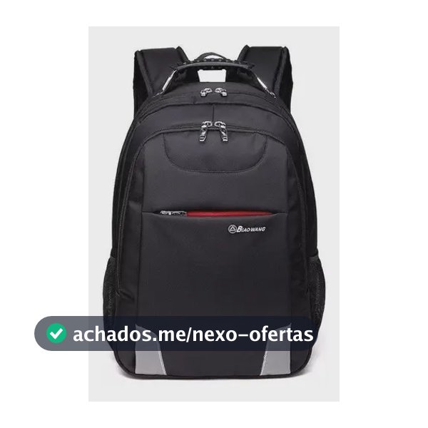XIAOBANG Mochila Bolsa Reforçada Notebook Cabo De Aço Luxo Cor Preto 1908