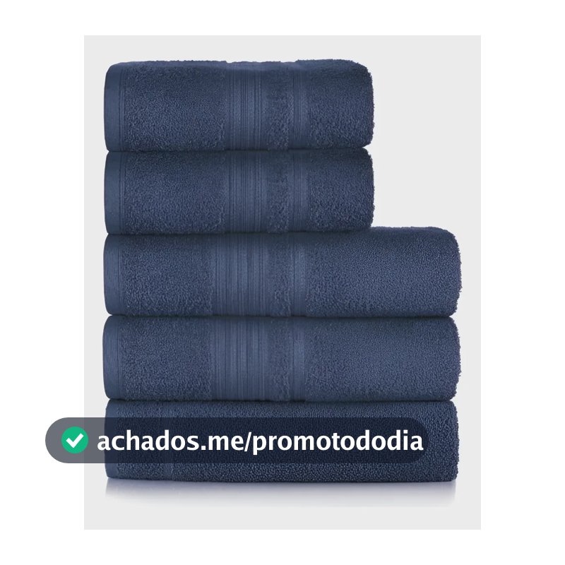 Jogo De Toalhas Tóquio G3 5 Peças Azul Deep Altenburg