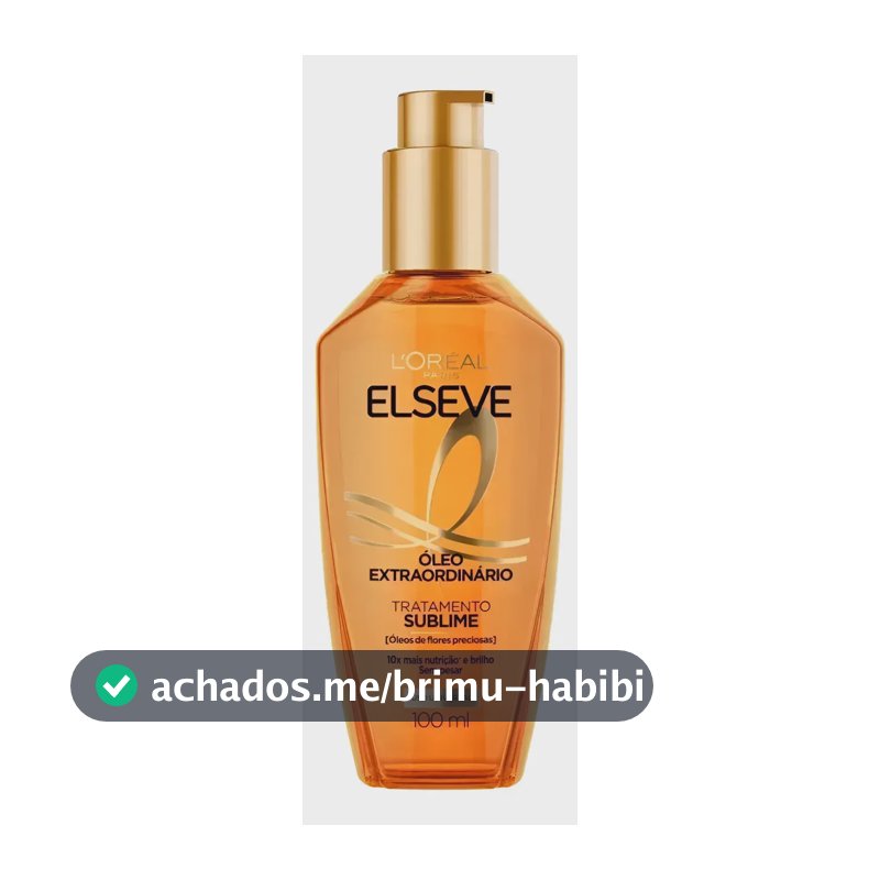 L'Oréal Paris Elseve Óleo Extraordinário 100ml - Leave In Anti Frizz Protetor Térmico Tratamento Reconstrutor Para Todos Os Tipos De Cabelo