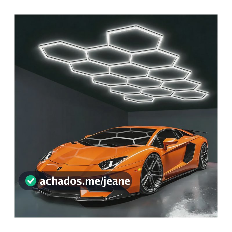 Luminaria Iluminação Colmeia Led 14 Células Sigma Estrutura 110/127/220v Branco