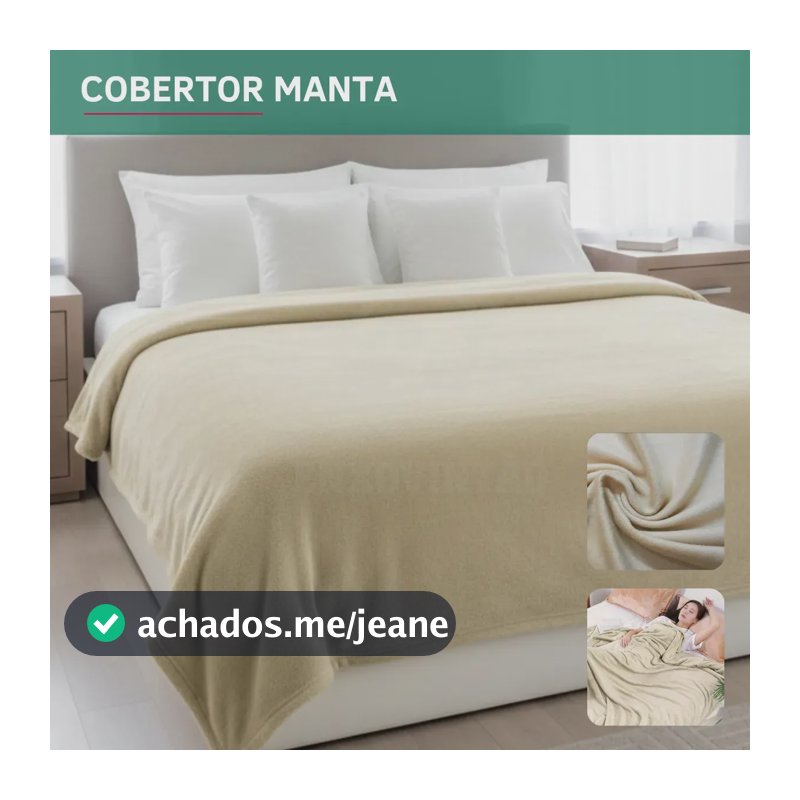 Manta Microfibra Lisa Suave Cobertor Casal Antialérgica Maciez E Conforto Prolongado Cor Caqui Premium