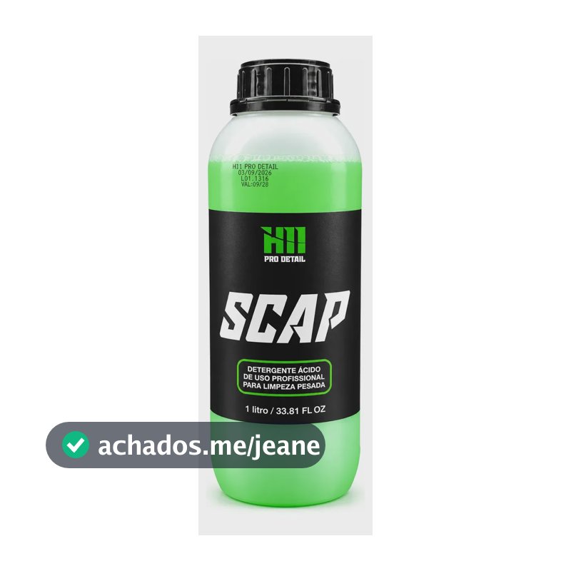 Scap 1 Litro Detergente Ácido Remove Sujeira Pesada H11