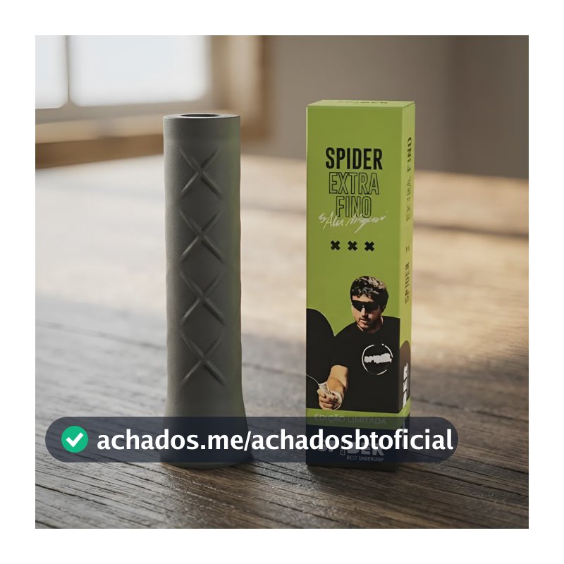 Undergrip Spider Extra Fino Para Raquete Beach Tennis, Padel Preto