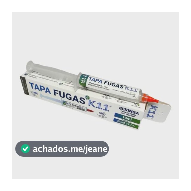 Tapa Fugas K11 Dose Única Seringa 10ml 3tr Até 36000btus