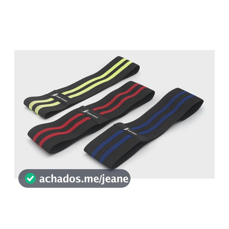 Kit 3 Hip Band Faixa De Fisioterapia  Leve , Médio E Forte