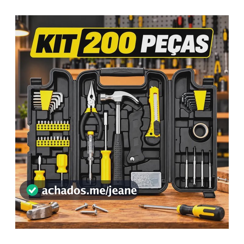 Jogo De Ferramentas 200 Peças Com Maleta - Snel Ferramentas