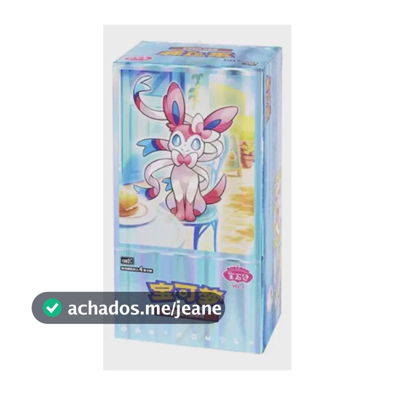Booster Box Gem Pack Chinesa Pokémon Sylveon Lacrada Gem Pack Chinês