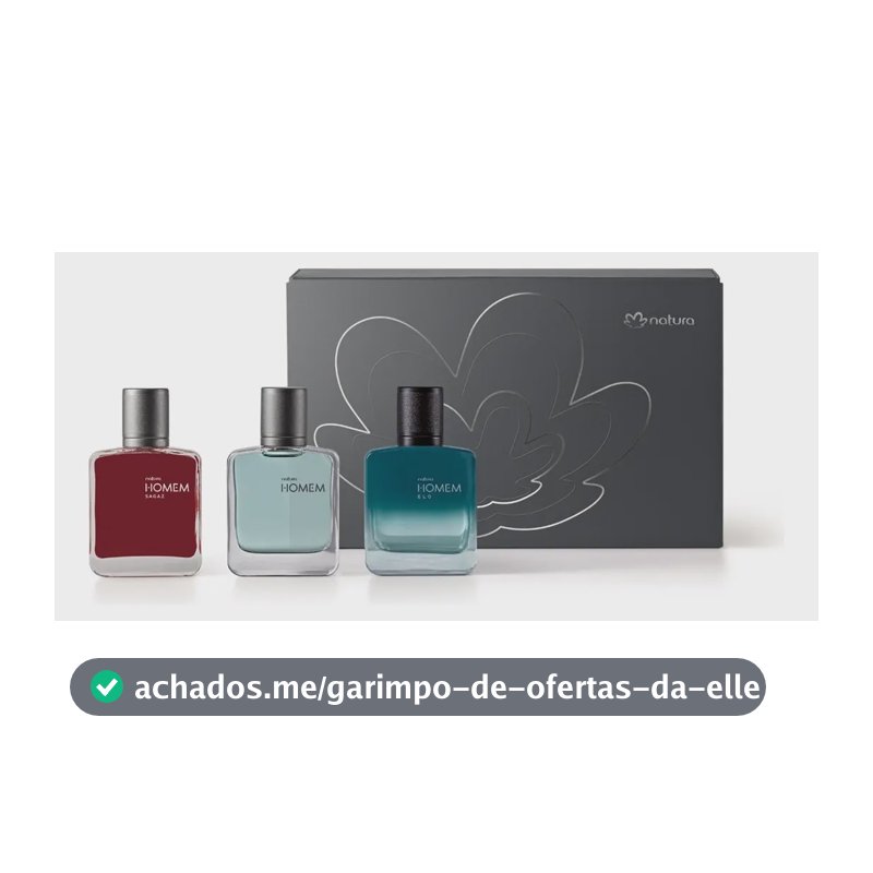 Coleção Especial Miniaturas De Natura Homem 3un 25ml