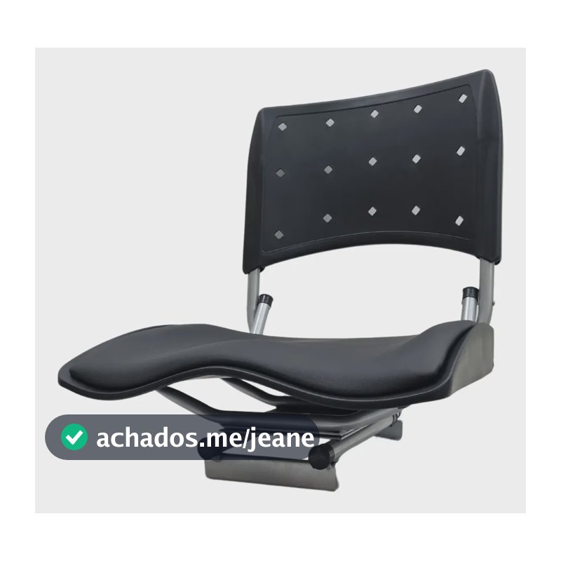 Cadeira Giratoria Para Barco Estofada Anatomica Lancha Preto Preto