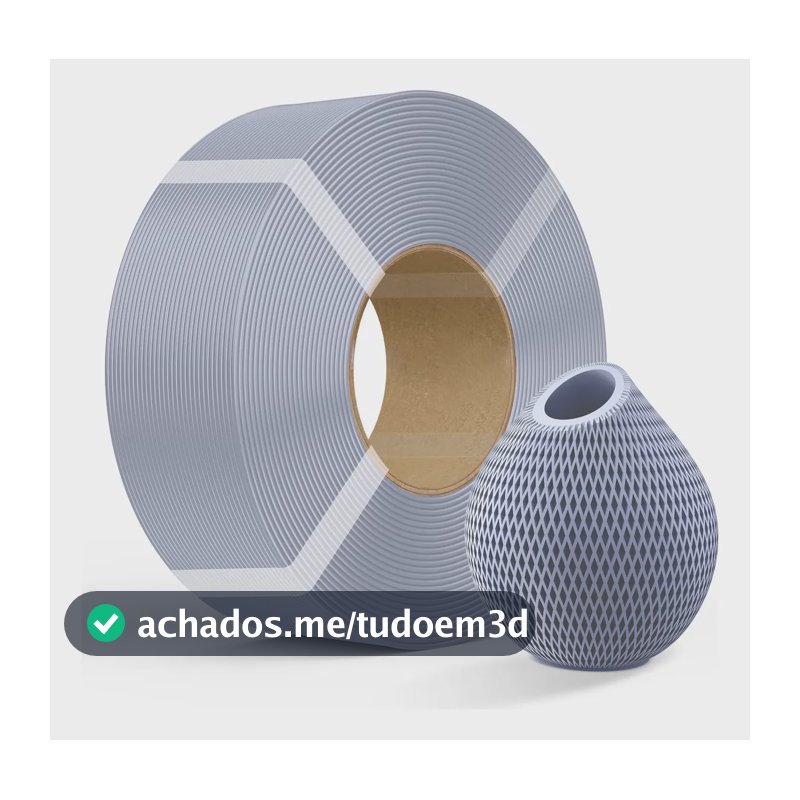 Filamento 3d Creality Cr-petg 1,75mm 1kg Refil Sem Carretel Cinza