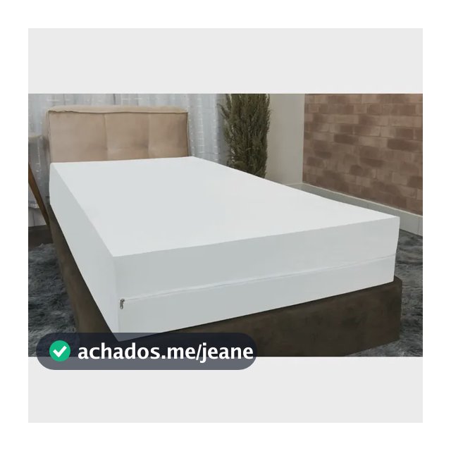 Capa Para Colchão Solteiro Impermeável Antialérgico Zíper