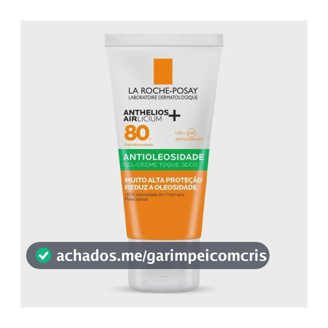 Protetor Solar Facial Antioleosidade FPS 80 Anthelios La Roche-Posay 40g