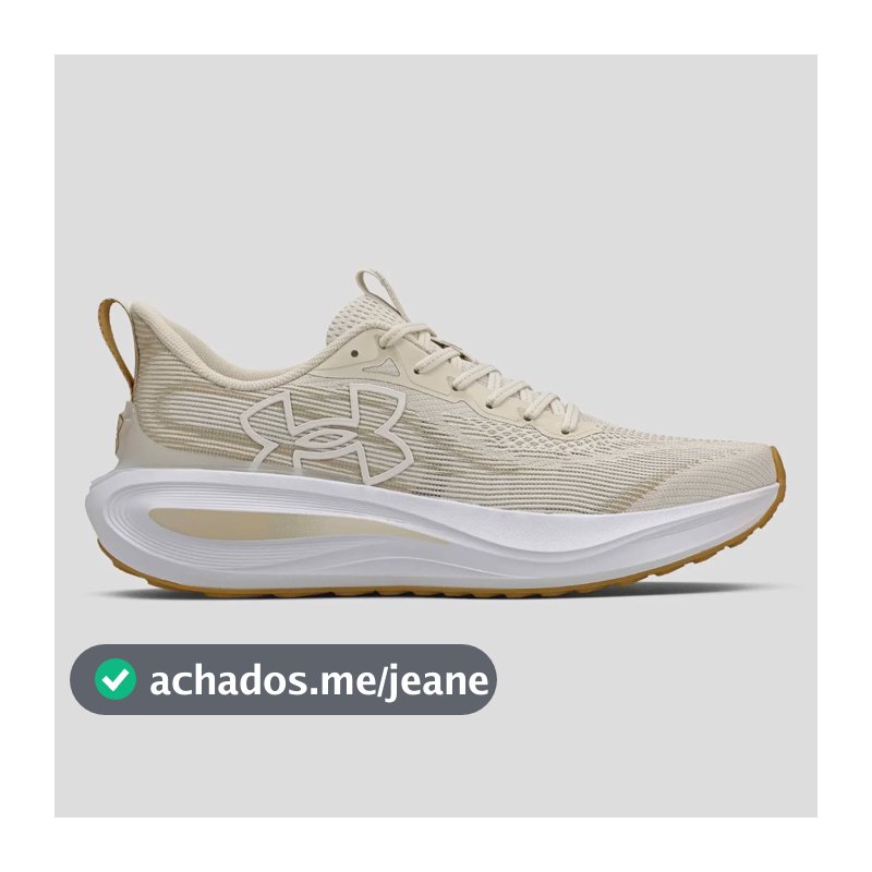 Tênis Masculino Charged Skyline 5 Under Armour Bege Liso 39 Br