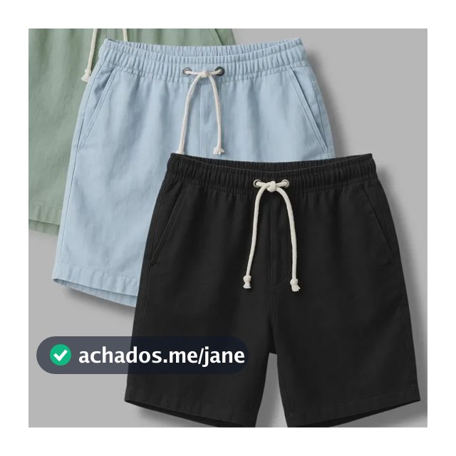 Kit 3 Shorts Masculino Bermuda Linho Verão Envio Imediato