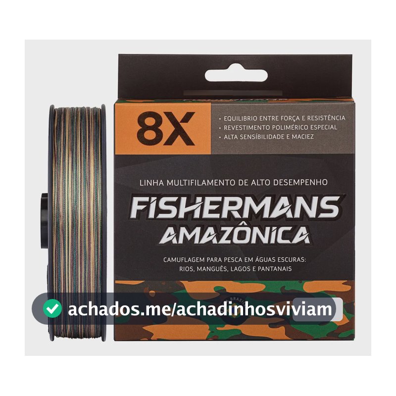 Linha De Pesca Fishermans Multifilamento 8x 150m Cor Amazônica - 0.24mm 30 libras
