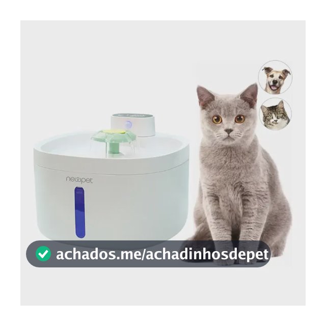 Bebedouro Automático New Pet para Gato e Cão 2.6L Sensor Sem Fio