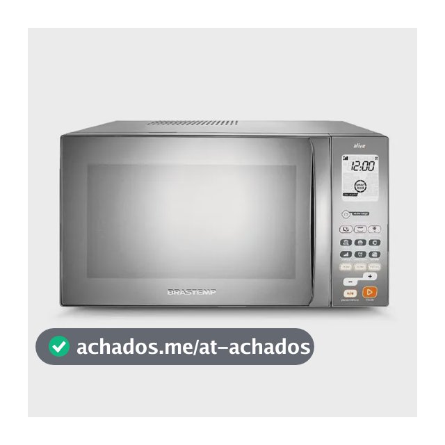 Micro-ondas Brastemp 38L Inox Espelhado Grill - BMJ38AR