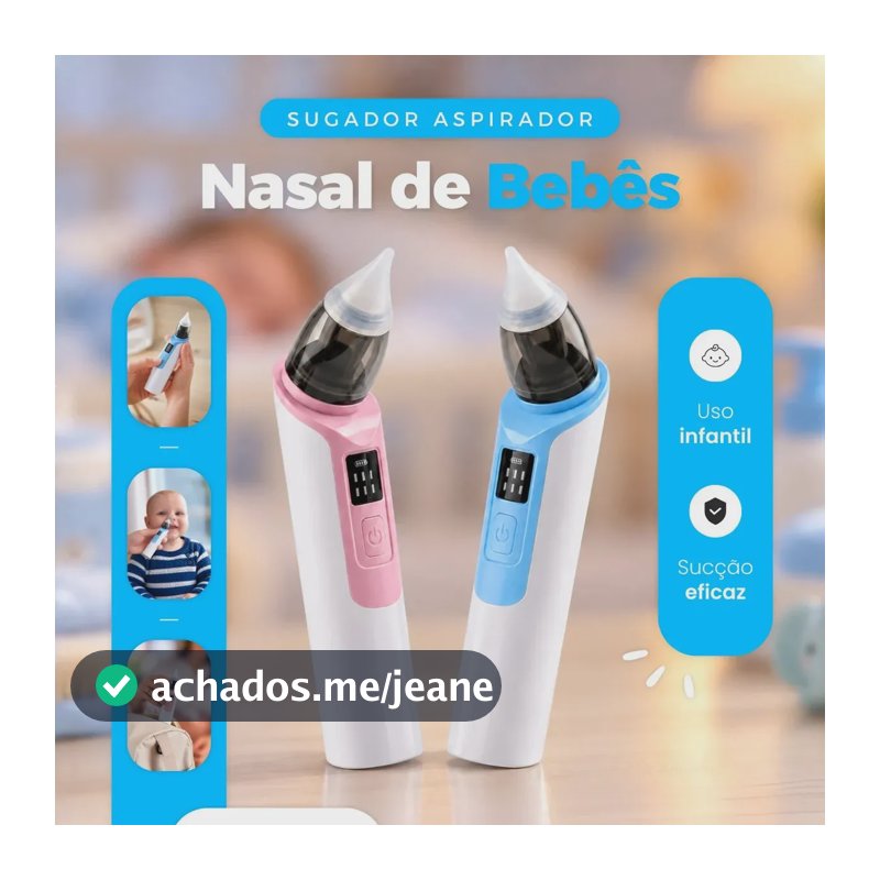 Aspirador Nasal Azul Elétrico Infantil Bebê Recarregável USB Sugador de Nariz Limpeza Nasal Portátil Removedor de Catarro Secreção Infantil Criança Pro Brindes