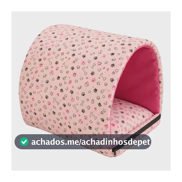Cama Iglu Toca Para Pet Cachorro Gato  Pequena Média Grande Rosa Rosa M