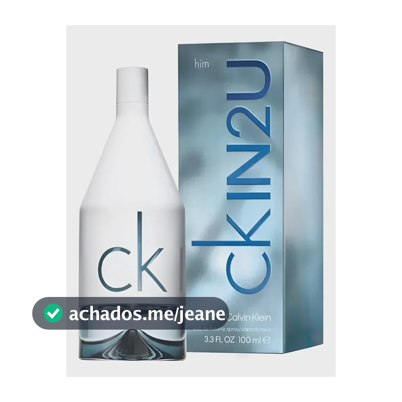 Perfume Importado Masculino Calvin Klein Ck In2u Eau De Toilette 100ml - 100% Original Lacrado Com Selo Adipec E Nota Fiscal Pronta Entrega