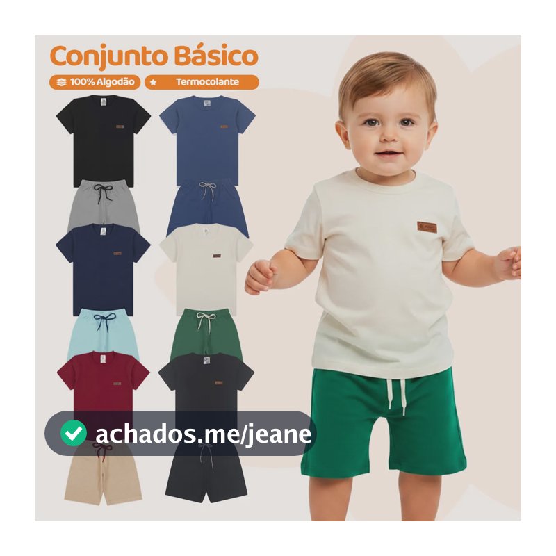 Kit 8 Peças De Roupa Bebe Menino Casual Basico Infantil Kit 4 Conjuntos Sortidos 1