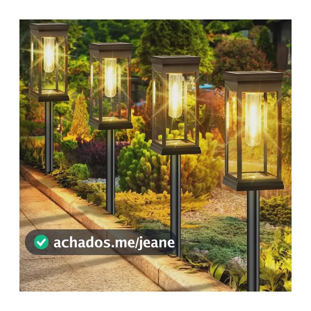 Luminária Solar Jardim Externa Espeto Led