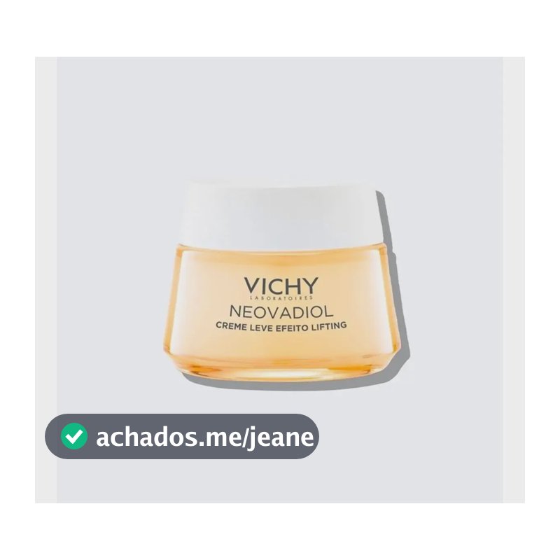 Creme Leve Efeito Lifting Vichy Neovadiol Menopausa 50g Momento de aplicação Dia Noite Tipo de pele Todo tipo de pele