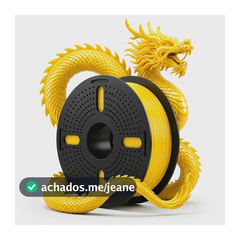 Filamento Impressora 3d Pla Silk Seda Print Pulse Cor: Amarelo
