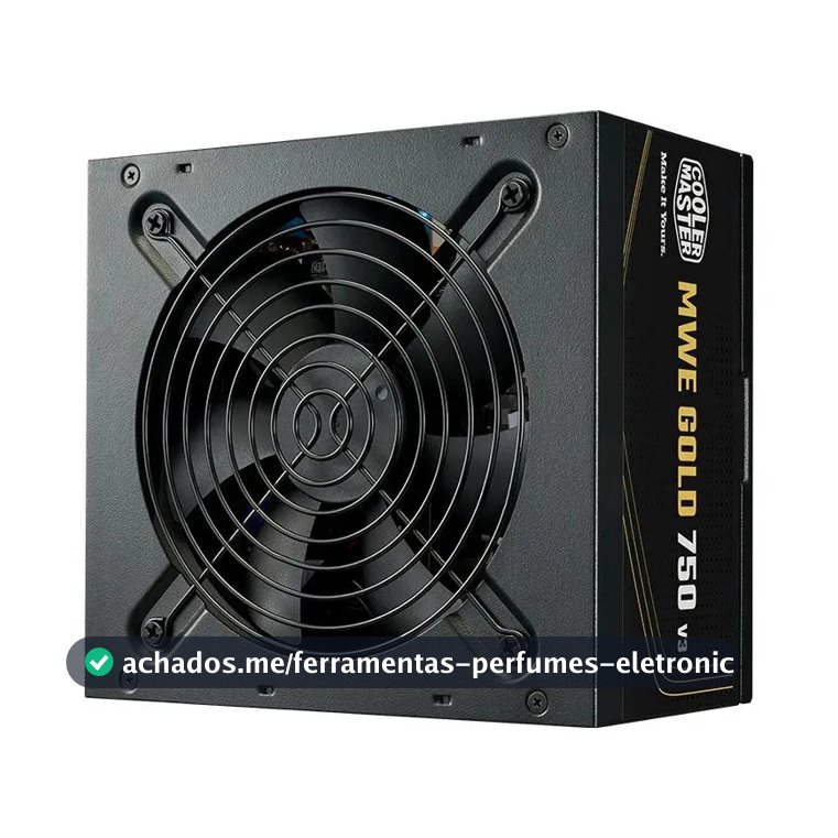 Fonte Cooler Master Mwe 750 V3 750w Atx 3.1 Preto