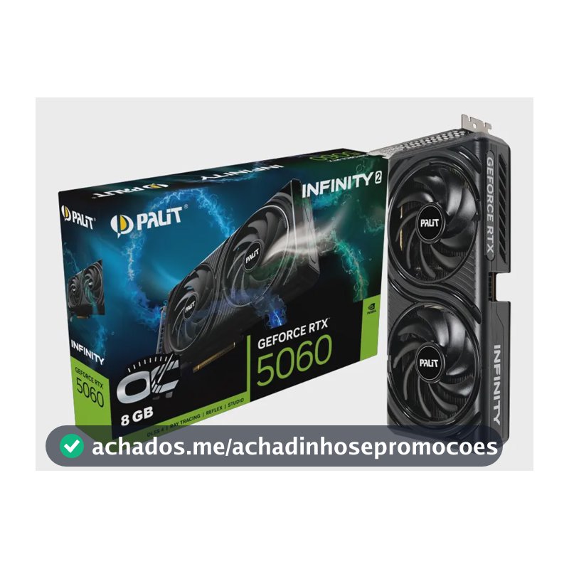 Placa De Vídeo Nvidia Geforce Palit Rtx5060 8gb Infinity2 Oc
