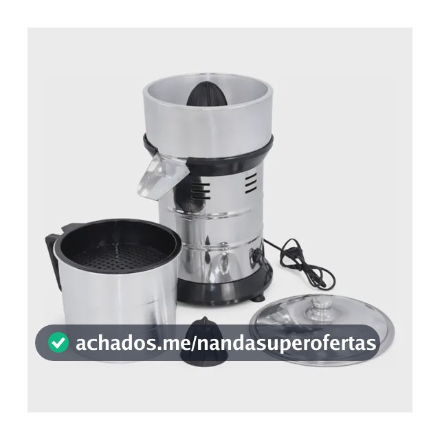 Espremedor Extrator Laranja 700w Inox Profissional Copo 3l Inox 127/220v 60hz