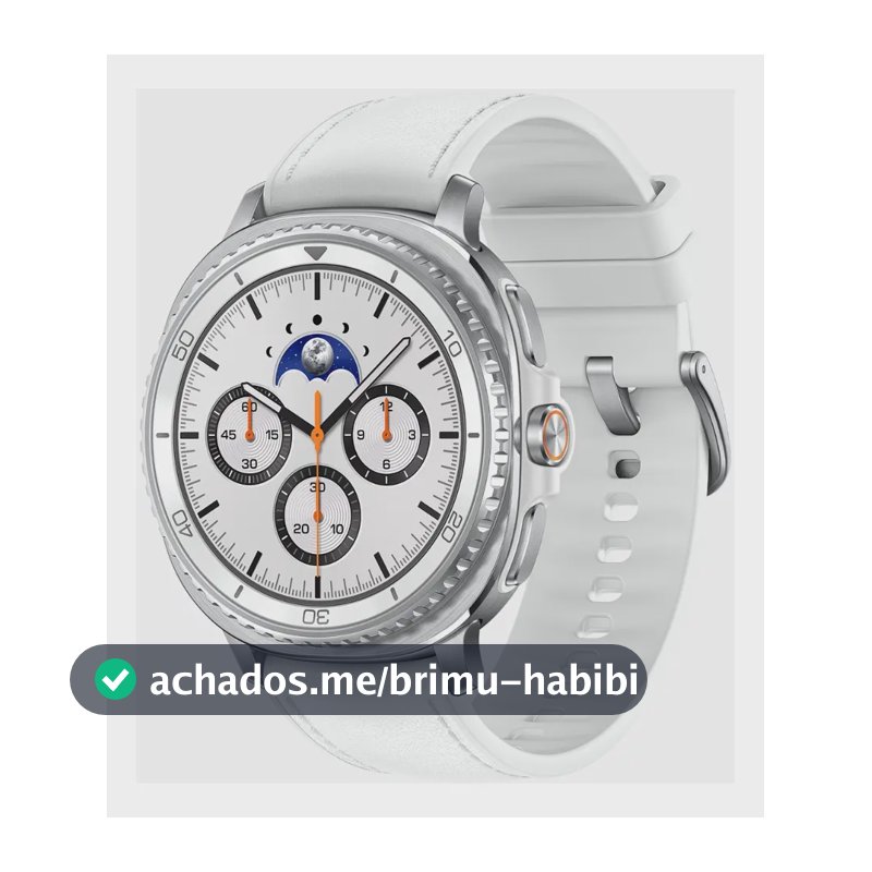Samsung Galaxy Watch8 Classic Smartwatch 46mm LTE, Galaxy AI, Tela em Cristal de Safira Branco