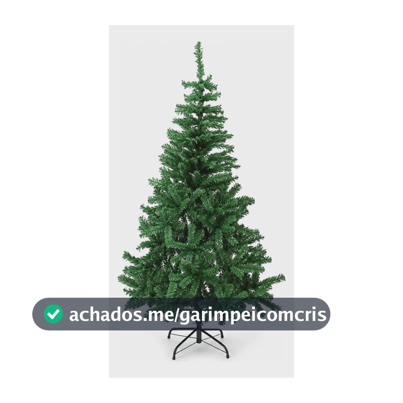 Árvore De Natal Luxo Verde 150cm C/ 500 Galhos Pé De Ferro Verde