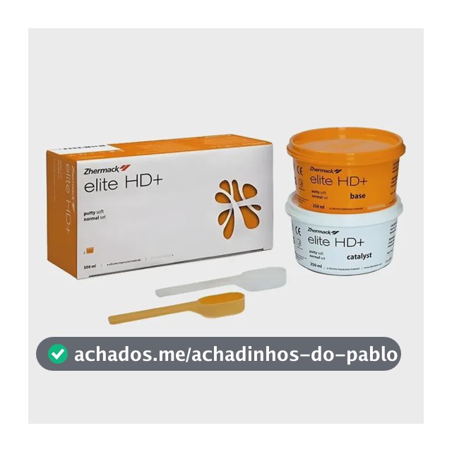 Silicone Adição Elite Hd+ Putty Soft Denso Base Catalisador