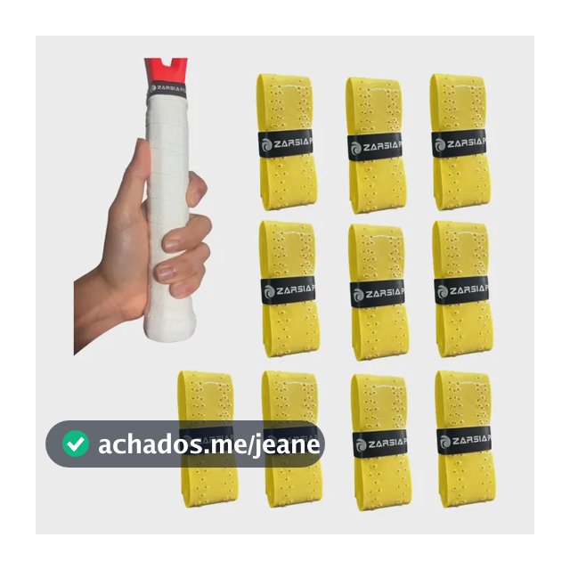 10 Zarsia Perfurado Overgrip Furado Pegajoso Raquete Beach