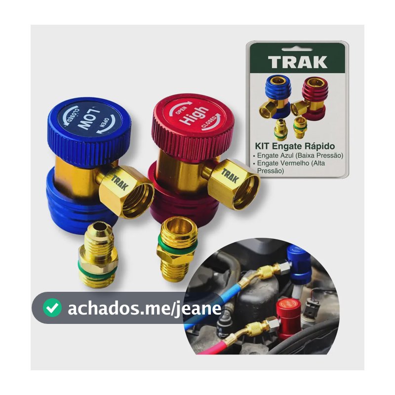 Kit Engate Rapido Automotivo R134a Alta E Baixa Pressao Trak